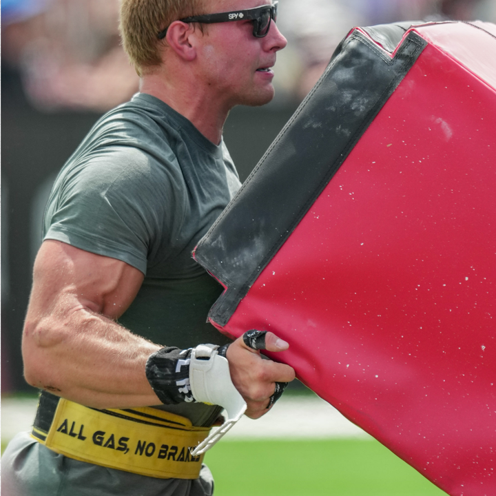 "All Gas, No Brakes" Weightlifting Belt By Sam Kwant