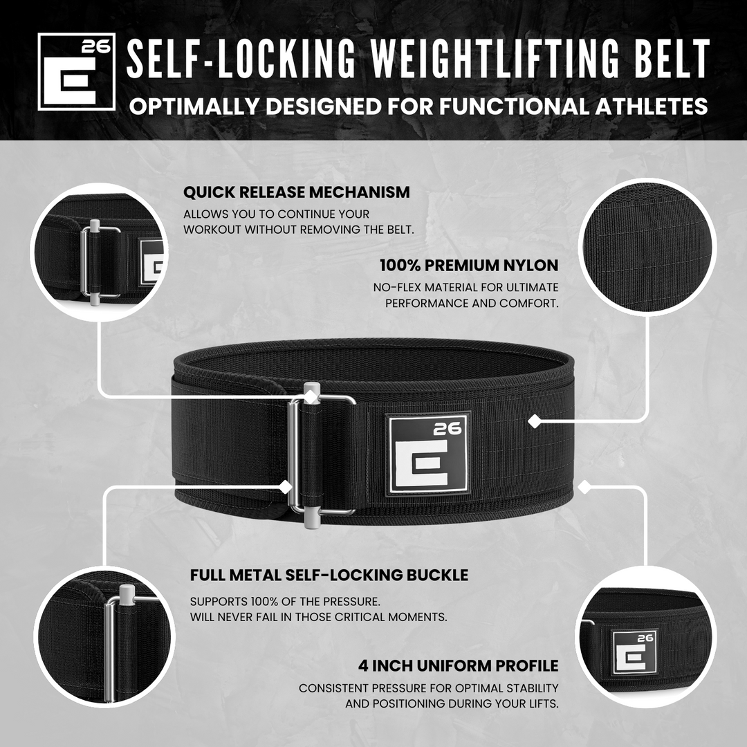 Self Locking Weightlifting Belt