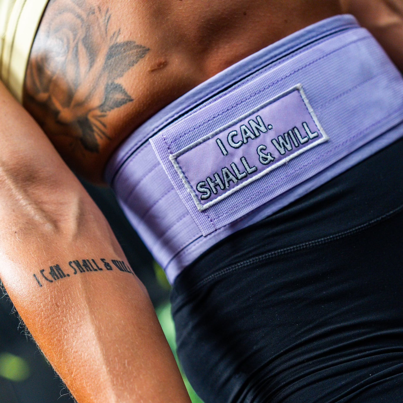 Charlotte Lamb 'I CAN. SHALL & WILL' Self-locking Lifting Belt