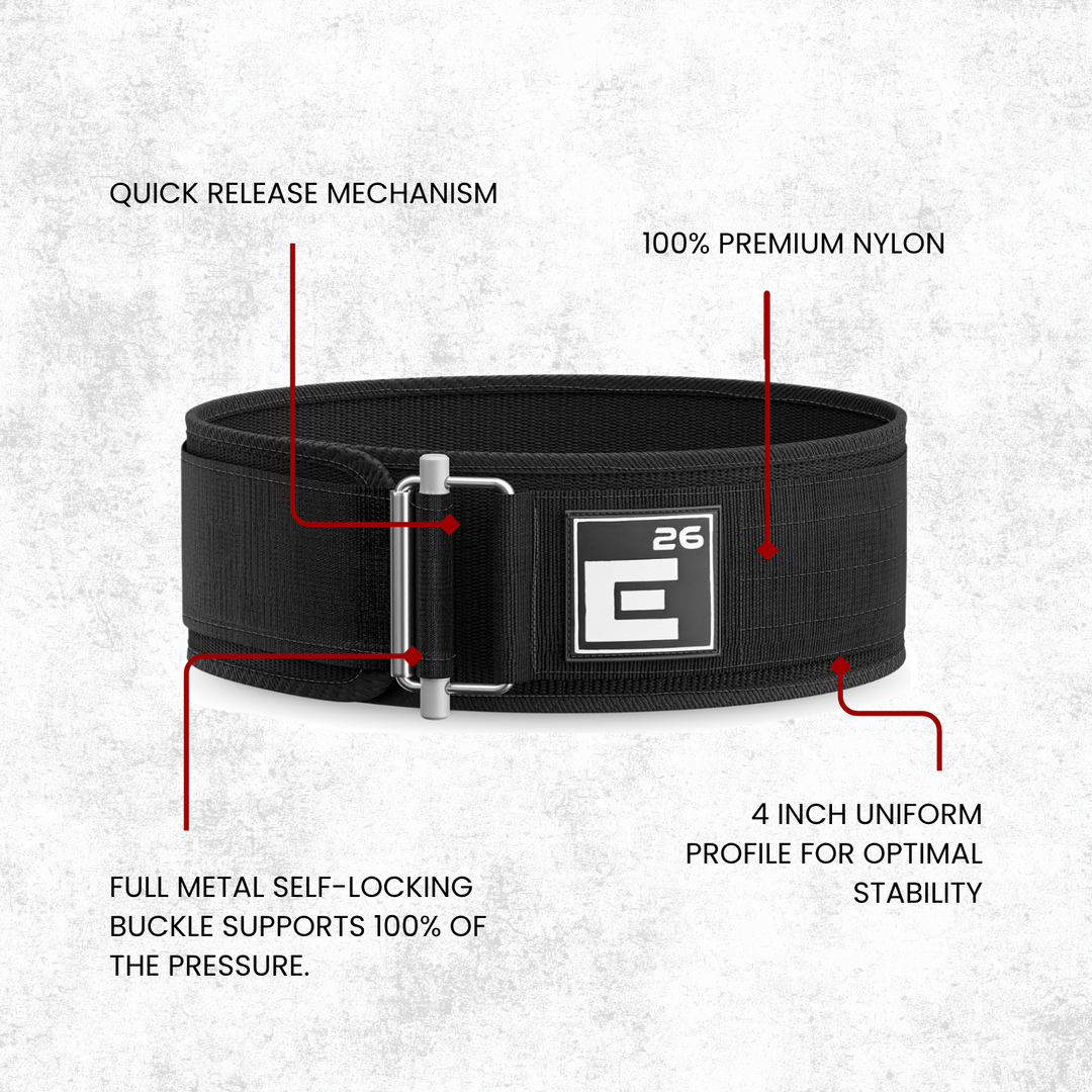 JAG GEARS Weightlifting Belt for Men and Women - Self-Locking Weight Lifting Straps with Neoprene Padding - Back Support for Workout, Powerlifting and Squat JAG GEARS Weightlifting Belt for Men and Women - Self-Locking Weight Lifting Straps with Neoprene Padding - Back Support for Workout, Powerlifting and Squat