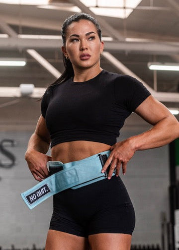 Emily Rethwill Prints Emily Rethwill 'NO QUIT' Self-locking Lifting Belt – Element 26