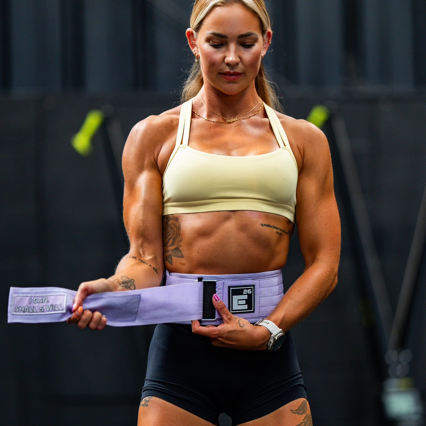 Charlotte Lamb 'I CAN. SHALL & WILL' Self-locking Lifting Belt