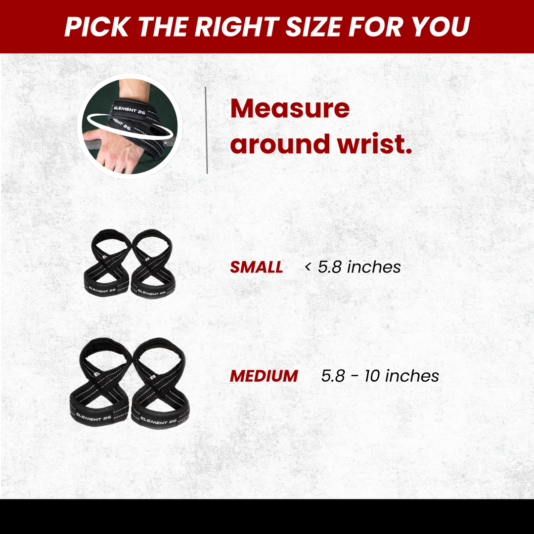 figure eight weight lifting strap application diagram