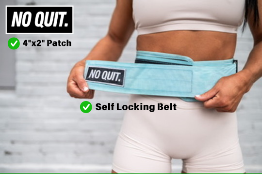 'NO QUIT' BELT & PATCH COMBO