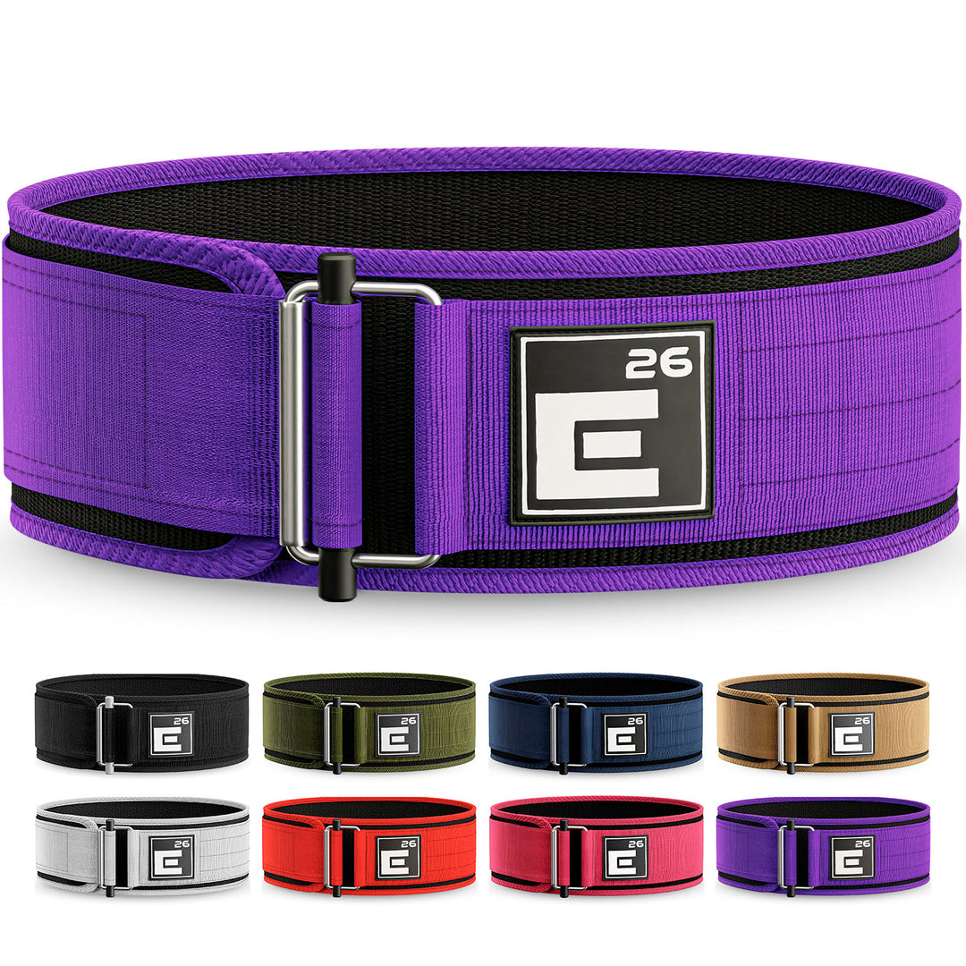 Purple Velcro Fabric Belt